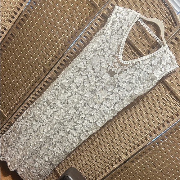 italian Dresses & Skirts - Elegant White Lace Maxi Dress